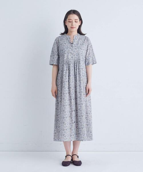 美品✨アデュートリステス　花柄　ロングワンピース　綿100%　リバティ ADIEU TRISTESSE ワンピース リバティプリントワンピース