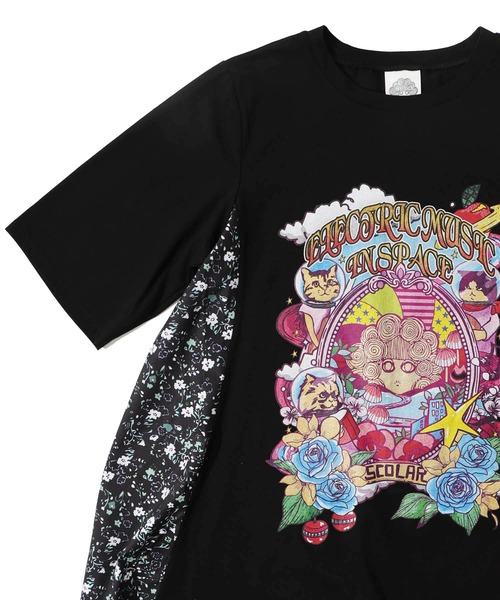 ScoLar ワンピース 152632：宇宙ネコとスカラーちゃん 小花柄