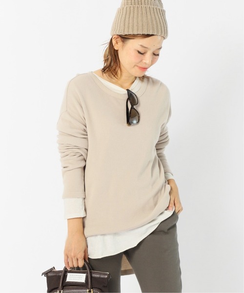 「Deuxieme Classe」 長袖カットソー FREE ベージュ レディース Deuxieme Classe 「Deuxieme Classe」 長袖カットソー