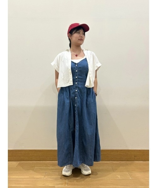GAP ワンピース デニム シーム マキシワンピース : ZOZOTOWN