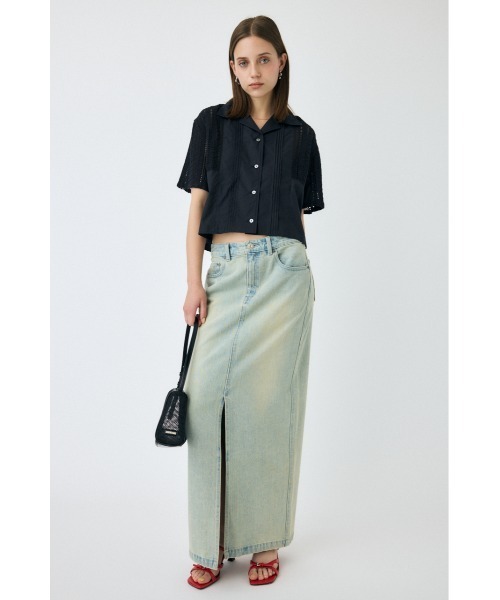 MOUSSY（マウジー） ブラウス シャツ 「セットアップ対応」LACE OPEN