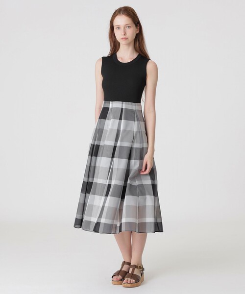 BLUE LABEL CRESTBRIDGE ワンピース 「美人百花コラボ」ニット