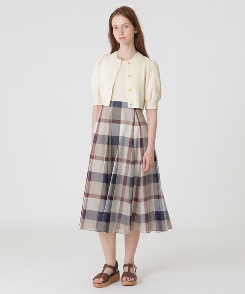 新品一点物⭐Boutique✫ハンドメイド 豪華 ティアード ワンピース ブルー JILL by JILL STUART｜プリントティアードワンピース WEB限定