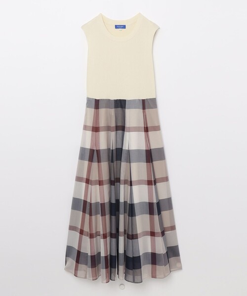 BLUE LABEL CRESTBRIDGE ワンピース 「美人百花コラボ」ニット