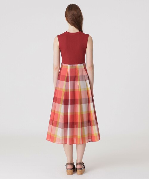 BLUE LABEL CRESTBRIDGE ワンピース 「美人百花コラボ」ニット