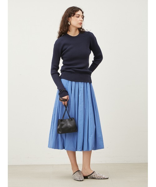 「Mila Owen」 長袖ニット 1 ネイビー レディース_画像2