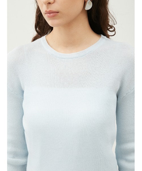 「Mila Owen」 長袖ニット 1 ネイビー レディース_画像6