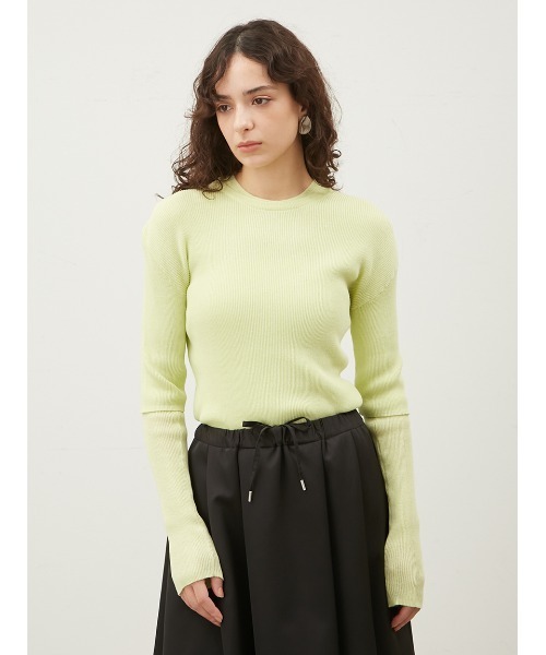 「Mila Owen」 長袖ニット 1 ネイビー レディース_画像9