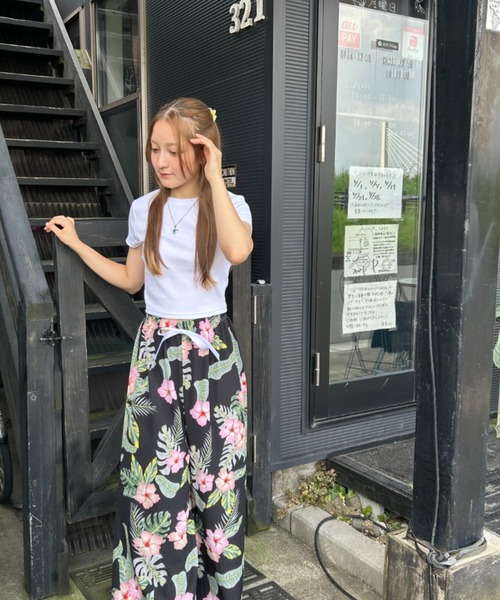 Loco Ocean（ロコオーシャン） パンツ リゾートボタニカル柄ワイド