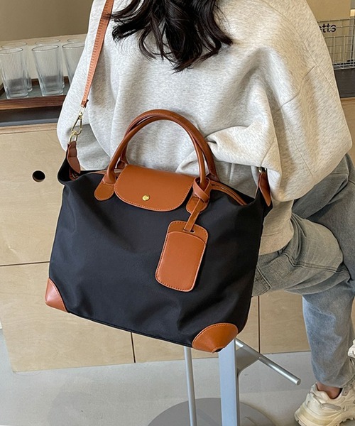 美品◎イルビゾンテ A4可 肩かけ可 ボストンバッグ トートバッグ 大容量 DAY CLOSET ボストンバッグ レディース 2WAY肩掛けショルダー×ボストン