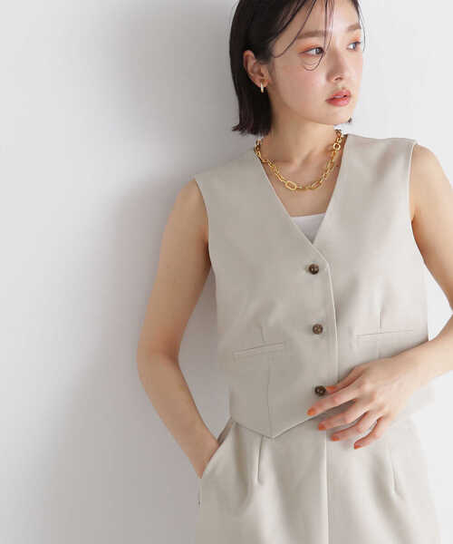 「NATURAL BEAUTY BASIC」 セットアップ FREE ベージュ レディース