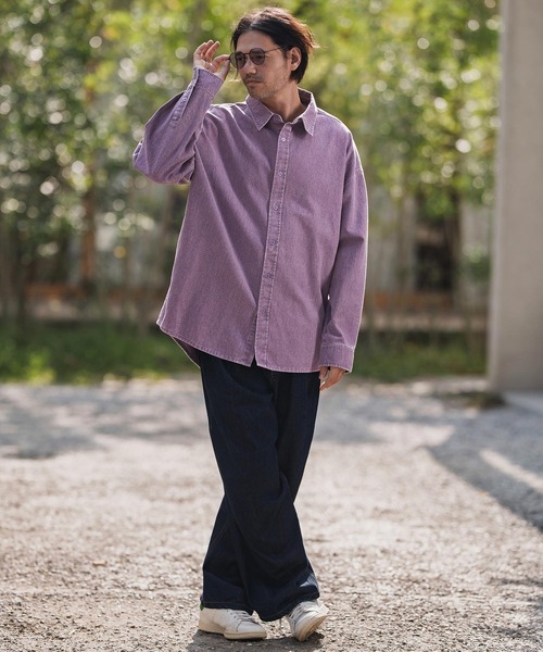 CAMBIO（カンビオ） シャツ ms6262-Snow Wash Cotton Long Sleeve
