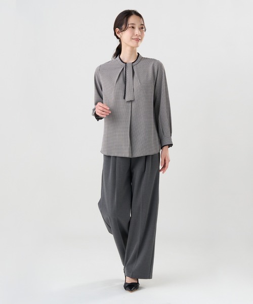 BRICK HOUSE by TOKYO SHIRT ブラウス シャツ ストレッチジョーゼット