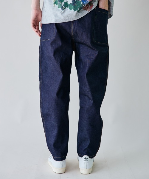 rehacer（レアセル） ジーンズ : Side Pocket Tapered Rigid Denim