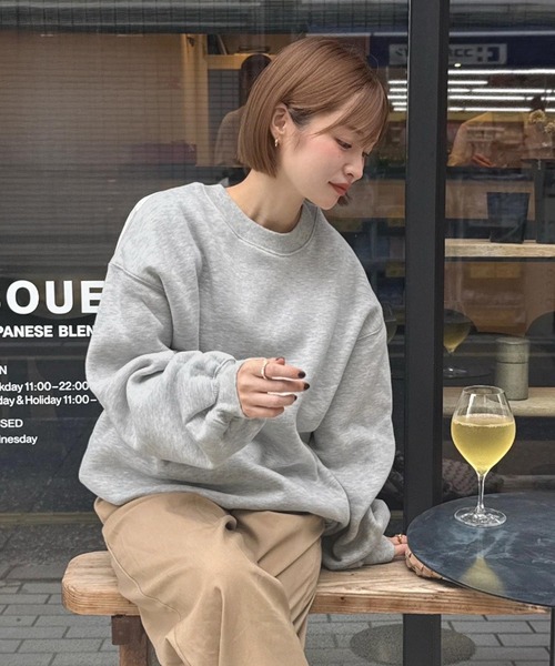 Patouトレーナー♡スウェット　グレージュ Patouトレーナー♡スウェット グレージュ