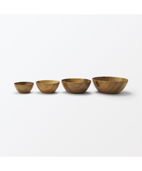 無印良品（MUJI） 食器 アカシア ボール 約直径16×高さ7cm