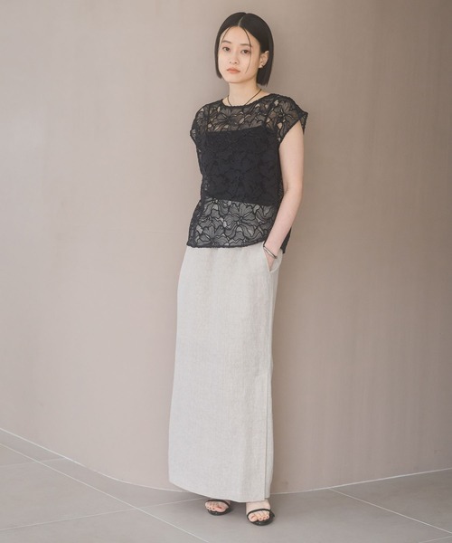 「A part by」 タイトスカート SMALL ブラウン レディース_画像4