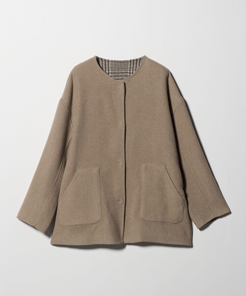 新品未使用タグ付　アローズA day in the life ノーカラー　コート A DAY IN THE LIFE ノーカラーコート コート リバー ノーカラーコート
