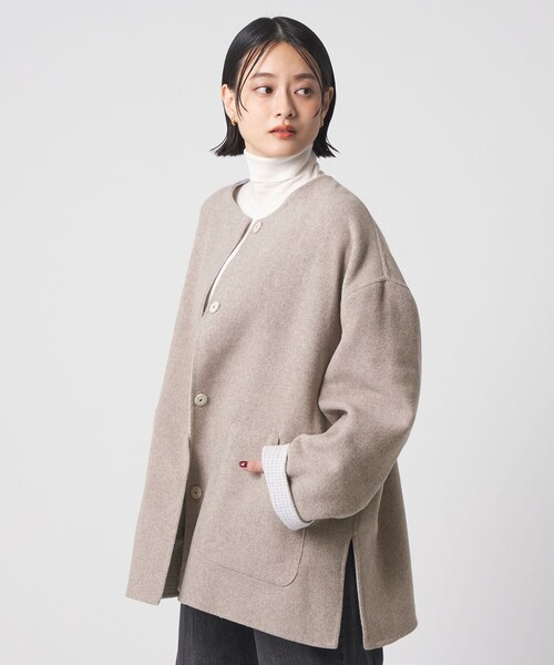 専用ですDrawerコンビリバーウール ノーカラーコート275,000円 Drawer（ドゥロワー）の「Drawer リバー ノーカラーコート（その他