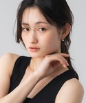 パール フープ ピアス パールアクセントフープ...の詳細画像2