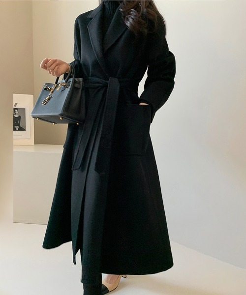 コート チェスターコート ウエストベルト付きチェスターコート