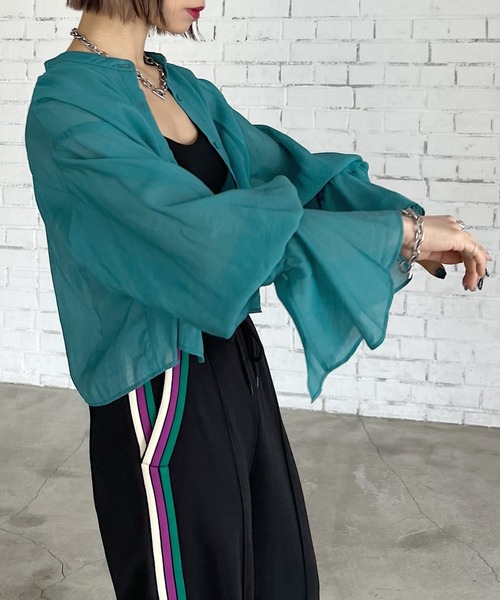 「PAGEBOY」 長袖ブラウス FREE オフホワイト レディース_画像5