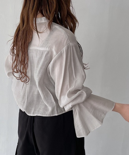 「PAGEBOY」 長袖ブラウス FREE オフホワイト レディース_画像7