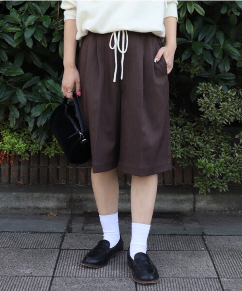 FREAK'S STORE パンツ 2tack Shorts/ツータックショーツ レディース