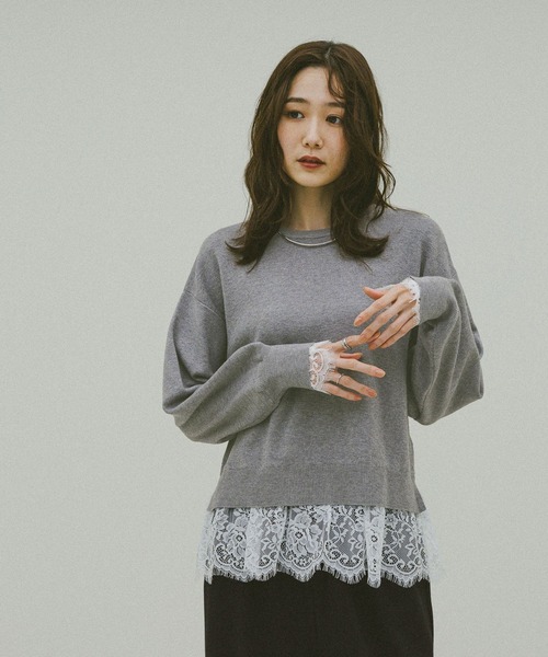 GLOBAL WORK（グローバルワーク） ニット セーター メルティレース