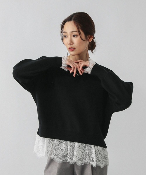 GLOBAL WORK（グローバルワーク） ニット セーター メルティレース