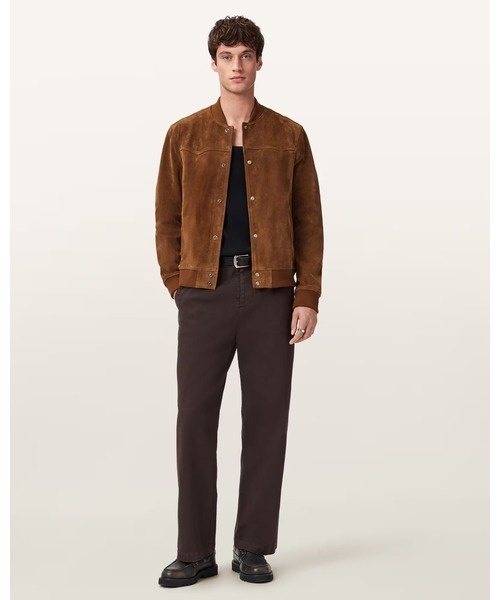 ma1 ma-1 STAFFORD LEATHER BOMBER JACKET | STAFFORD レザー ボンバー ジャケット メンズの画像