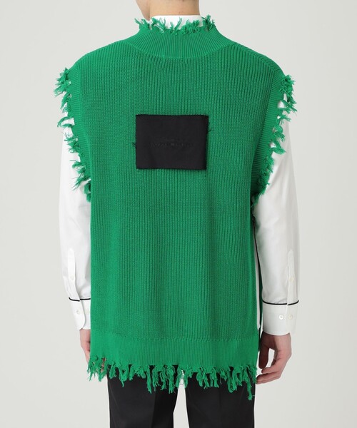 「Education from Youngmachines」 ノースリーブニット FREE ブラック メンズ_画像4