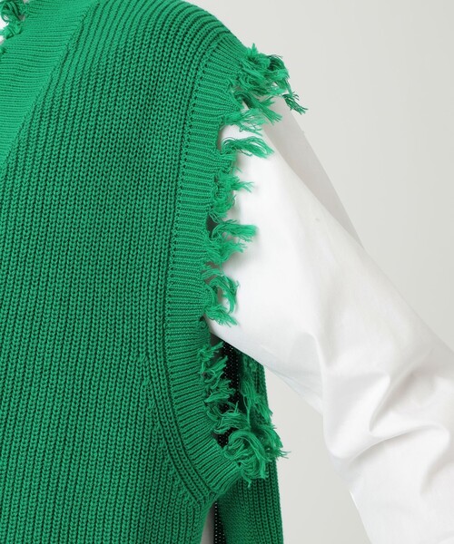 「Education from Youngmachines」 ノースリーブニット FREE ブラック メンズ_画像5