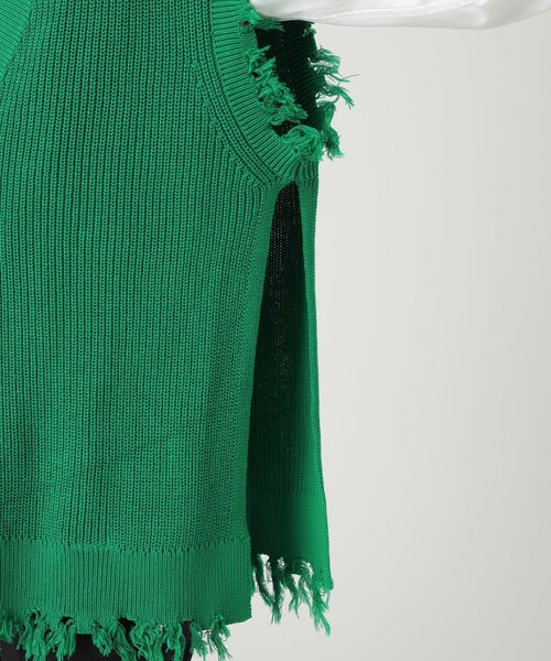 「Education from Youngmachines」 ノースリーブニット FREE ブラック メンズ_画像6