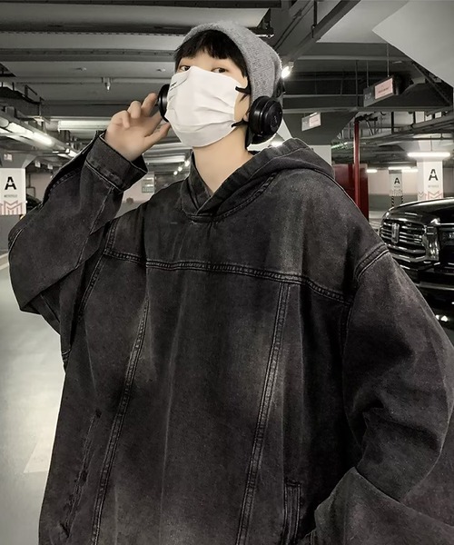 SBG by 7JEWELRY パーカー SBG ヴィンテージライクデニムパーカー