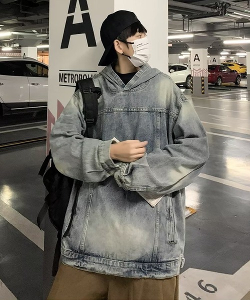 SBG by 7JEWELRY パーカー SBG ヴィンテージライクデニムパーカー