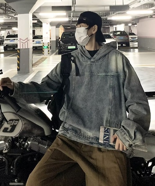 SBG by 7JEWELRY パーカー SBG ヴィンテージライクデニムパーカー