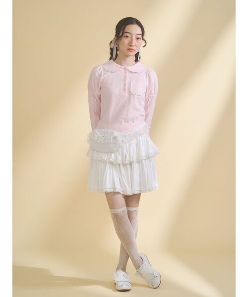 merry jenny（メリージェニー） ポロシャツ ポロ frilly polo tops