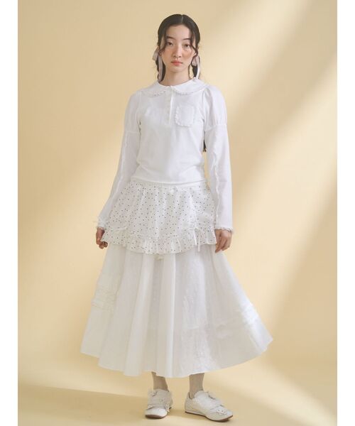 merry jenny（メリージェニー） ポロシャツ ポロ frilly polo tops