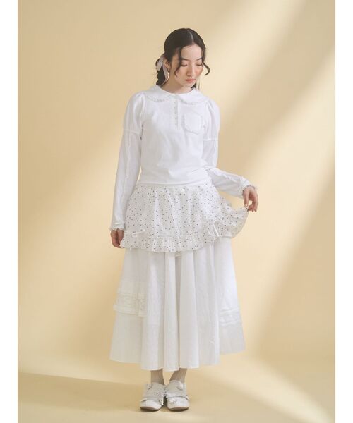 merry jenny（メリージェニー） ポロシャツ ポロ frilly polo tops