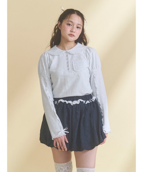 merry jenny（メリージェニー） ポロシャツ ポロ frilly polo tops