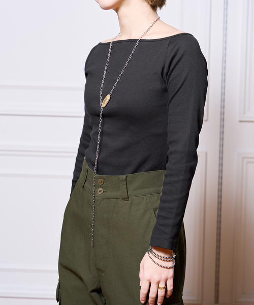 「IENA LA BOUCLE」 長袖カットソー FREE カーキ レディース_画像3