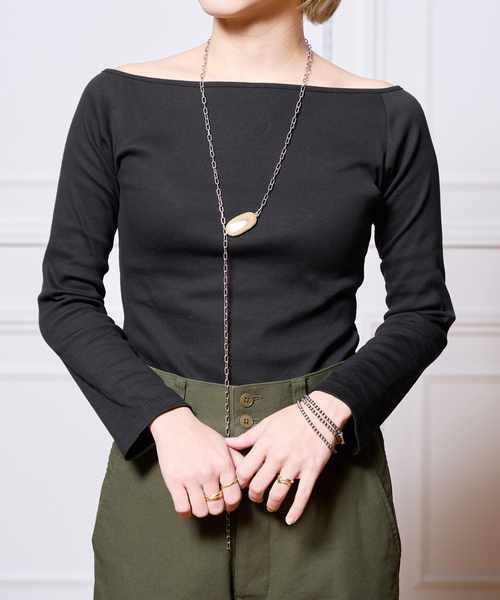 「IENA LA BOUCLE」 長袖カットソー FREE カーキ レディース_画像8