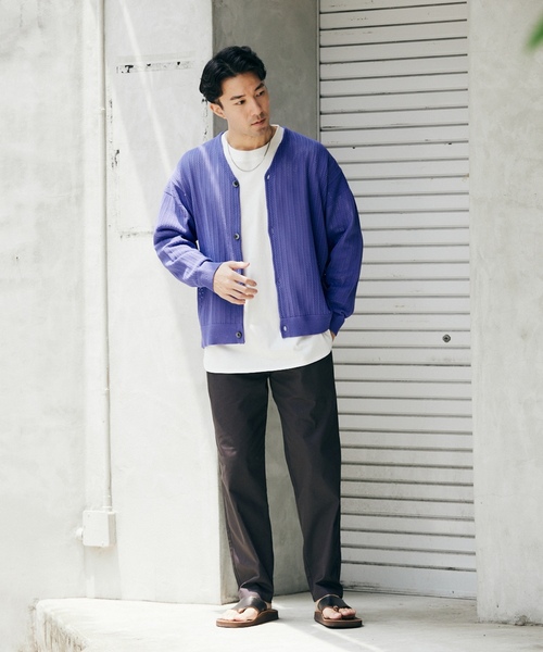 「JOURNAL STANDARD relume」 チノパンツ LARGE サックスブルー メンズ_画像6