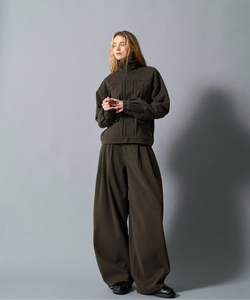 CIVVY. ワイドパンツ スラックス Heavyweight Slacks - モールスキン