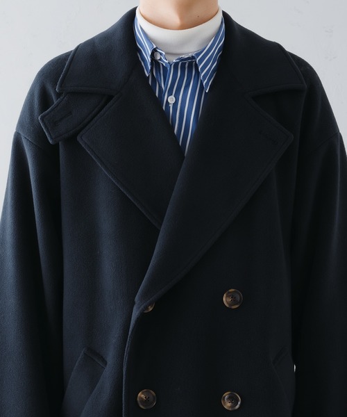 epnok チェスターコート LARGE ネイビー メンズ : ZOZOTOWN Yahoo!店