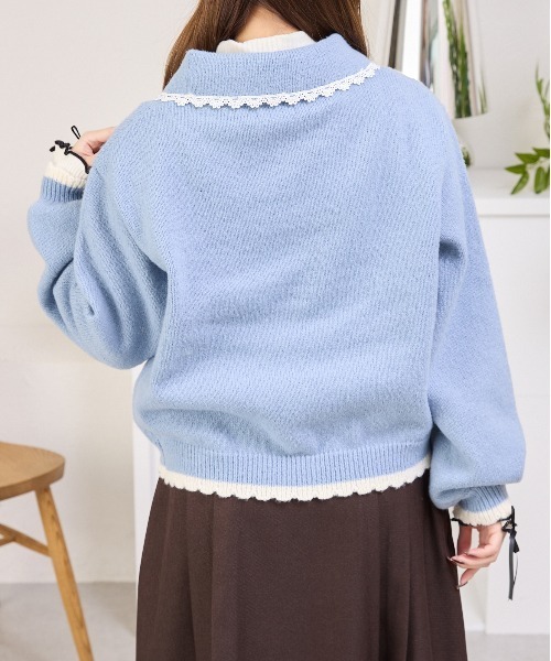 kutir（クティール） カーディガン フラワーモチーフカーディガン