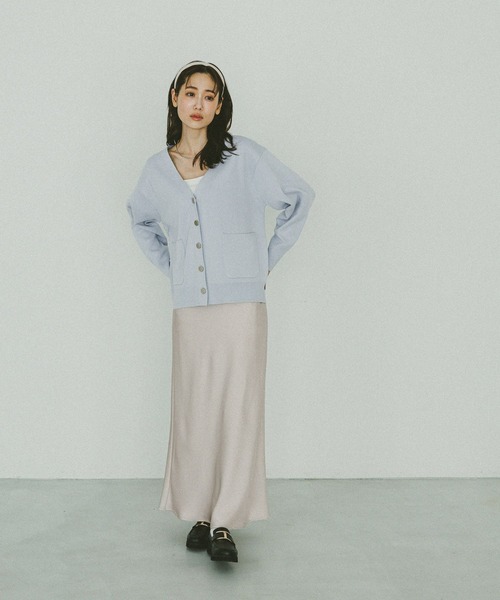 GLOBAL WORK（グローバルワーク） ロング スカート サテンストレッチ