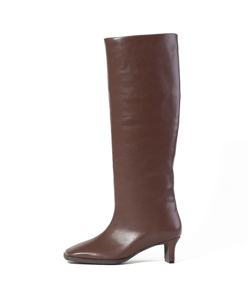 「Daniella&GEMMA」 ロングブーツ 35 ダークブラウン レディース_画像3