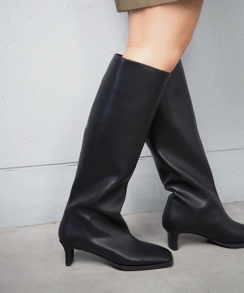 「Daniella&GEMMA」 ロングブーツ 35 ダークブラウン レディース_画像7